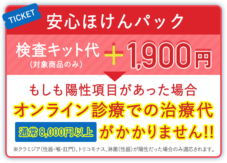 安心ほけんパック｜陽性時オンライン診療 治療代すべて無料